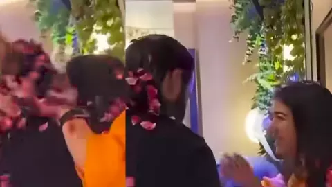 Anant Ambani Birthday Wife Radhika Merchant Suprised Video Anant Ambani Birthday Wife Radhika Merchant Suprised Video