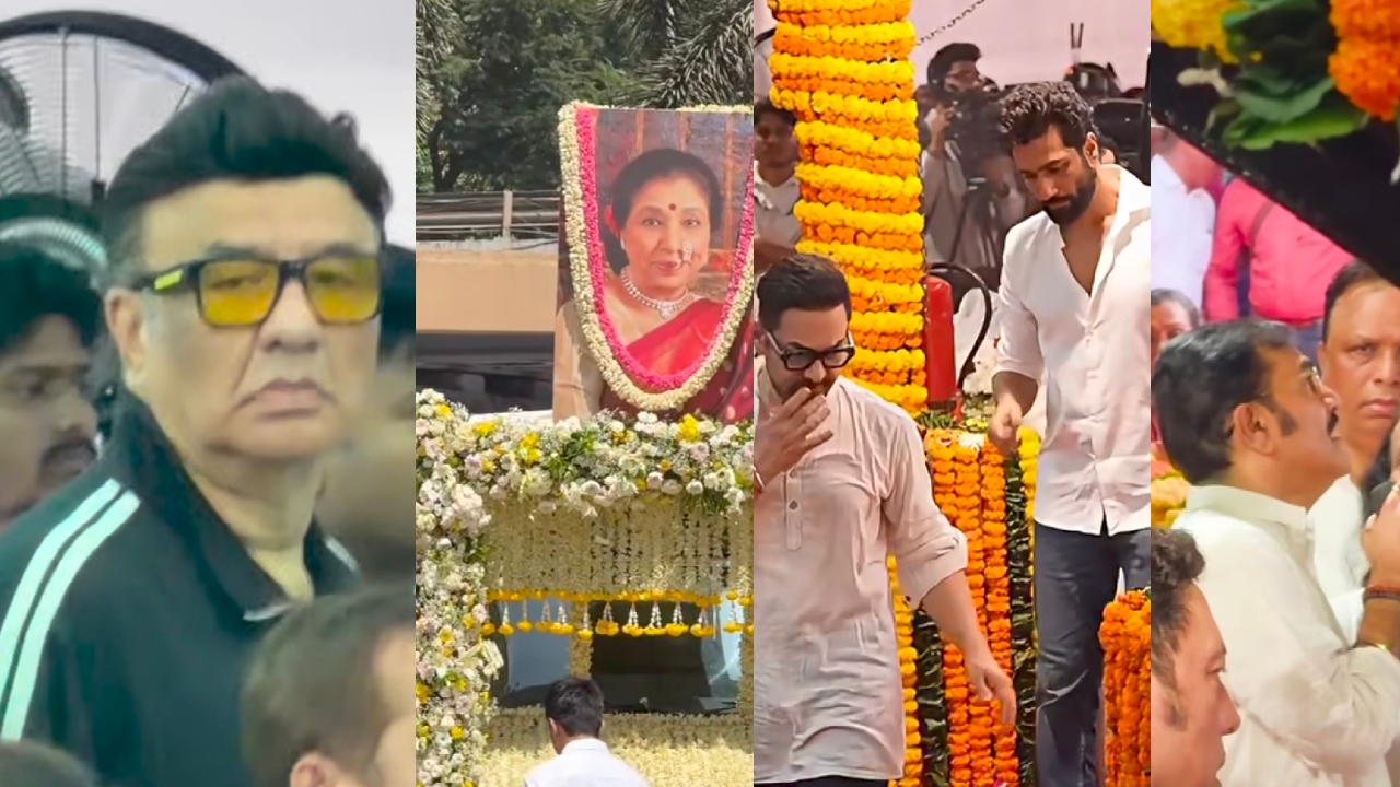Asha Bhosle Last Rites Video | Asha Bhosle Funeral Video |Asha Bhosle ...