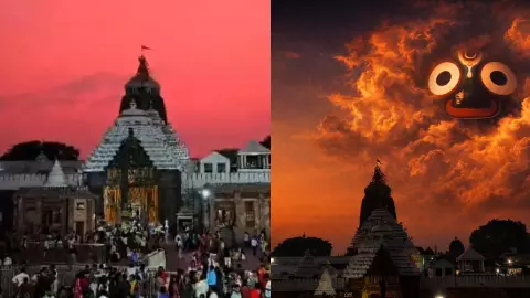 puri jagannath temple red sky mystery 2026 science or divine sign