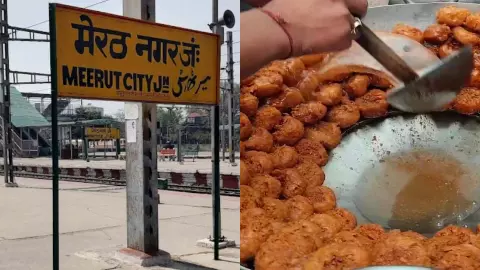 famous meerut street food market crowded food lovers from delhi and lucknow