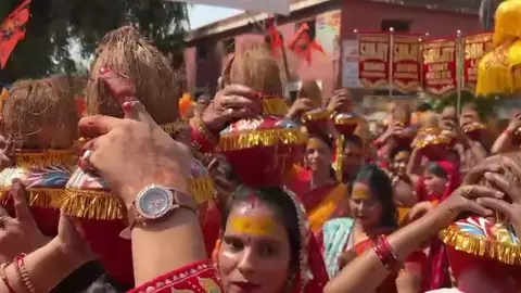 Prayagraj News: बागेश्वर धाम की हनुमंत कथा, कलश यात्रा से भक्तिमय हुआ संगम नगरी का माहौल