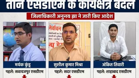 Hardoi News: हरदोई में प्रशासनिक फेरबदल, तीन एसडीएम के कार्यक्षेत्र बदले, सुशासन सुधार की कोशिश तेज Hardoi News: हरदोई में प्रशासनिक फेरबदल, तीन एसडीएम के कार्यक्षेत्र बदले, सुशासन सुधार की कोशिश तेज