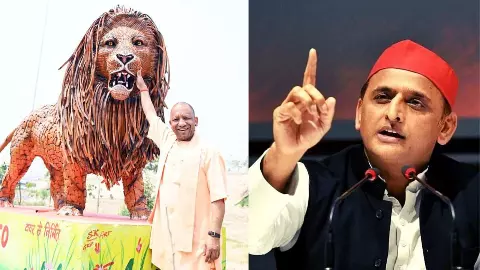 असली शेर देखोगे तो... योगी की फोटो देख गुस्से से लाल हुए अखिलेश, CM को दी ऐसी सलाह...सियासी पारा हुआ हाई