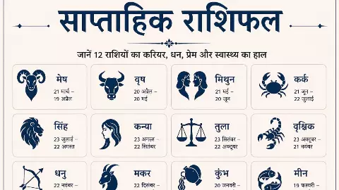 साप्ताहिक राशिफल(Saptahik Rashifal) 26 April se 2 May: इन 5 राशियों के लिए सूर्य रहेगा बेहद शुभ पढ़े