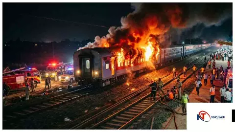 हैदराबाद से चेन्नई जा रही चारमीनार एक्सप्रेस में लगी भीषण आग,यात्रियों में मचा हड़कंप