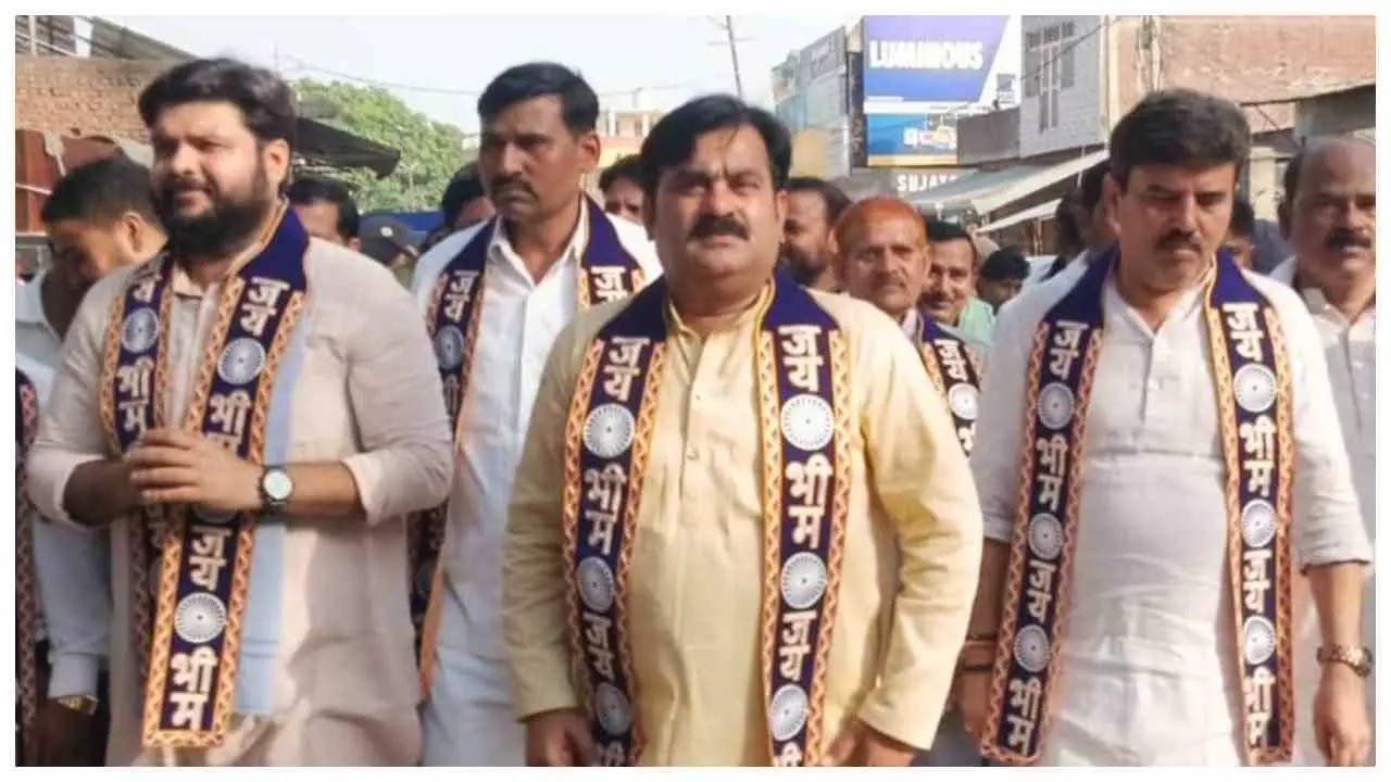 Kasganj News : पटियाली में अंबेडकर जयंती पर भव्य शोभायात्रा, जय भीम के नारों से गूंजा कस्बा