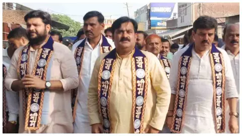 Kasganj News : पटियाली में अंबेडकर जयंती पर भव्य शोभायात्रा, जय भीम के नारों से गूंजा कस्बा