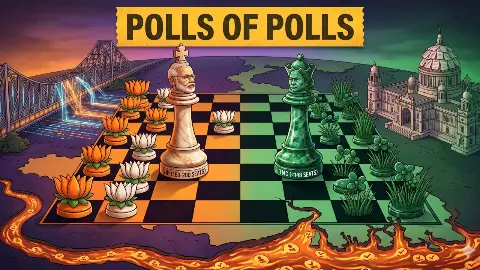 Poll of Polls में दीदी का किला ध्वस्त! एग्जिट पोल के आंकड़ों ने उड़ाए होश, पहली बार खिलेगा कमल Poll of Polls में दीदी का किला ध्वस्त! एग्जिट पोल के आंकड़ों ने उड़ाए होश, पहली बार खिलेगा कमल