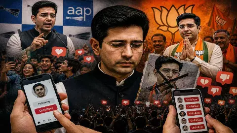 राघव चड्ढा को पाला बदलना पड़ा भारी! Gen Z ने अनोखे अंदाज़ में सिखाया ऐसा सबक... खत्म हुआ पोस्टर बॉय का जादू? राघव चड्ढा को पाला बदलना पड़ा भारी! Gen Z ने अनोखे अंदाज़ में सिखाया ऐसा सबक... खत्म हुआ पोस्टर बॉय का जादू?