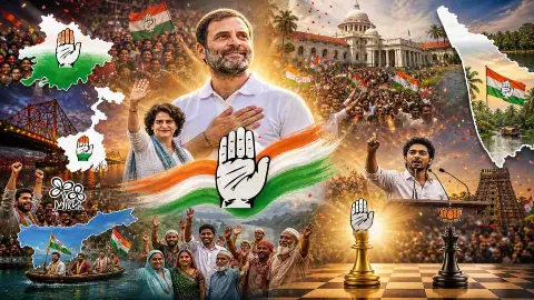 BJP की जीत, कांग्रेस का जैकपॉट! केरल फतह से कैसे बदली राहुल गांधी की किस्मत? दशकों बाद हाथ में आई ताकत BJP की जीत, कांग्रेस का जैकपॉट! केरल फतह से कैसे बदली राहुल गांधी की किस्मत? दशकों बाद हाथ में आई ताकत