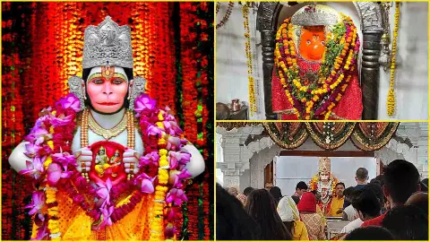 bada mangal lucknow 2026 crowd hanuman temple bhandara bhakti atmosphere Hindi bada mangal lucknow 2026 crowd hanuman temple bhandara bhakti atmosphere Hindi