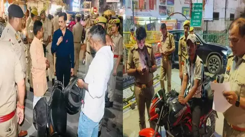 नंबर प्लेट गायब, 3 सवारी... तो खैर नहीं! वाराणसी में एक ही दिन में 1000 से ज्यादा चालान, पुलिस कमिश्नर ने सिखाया सबक