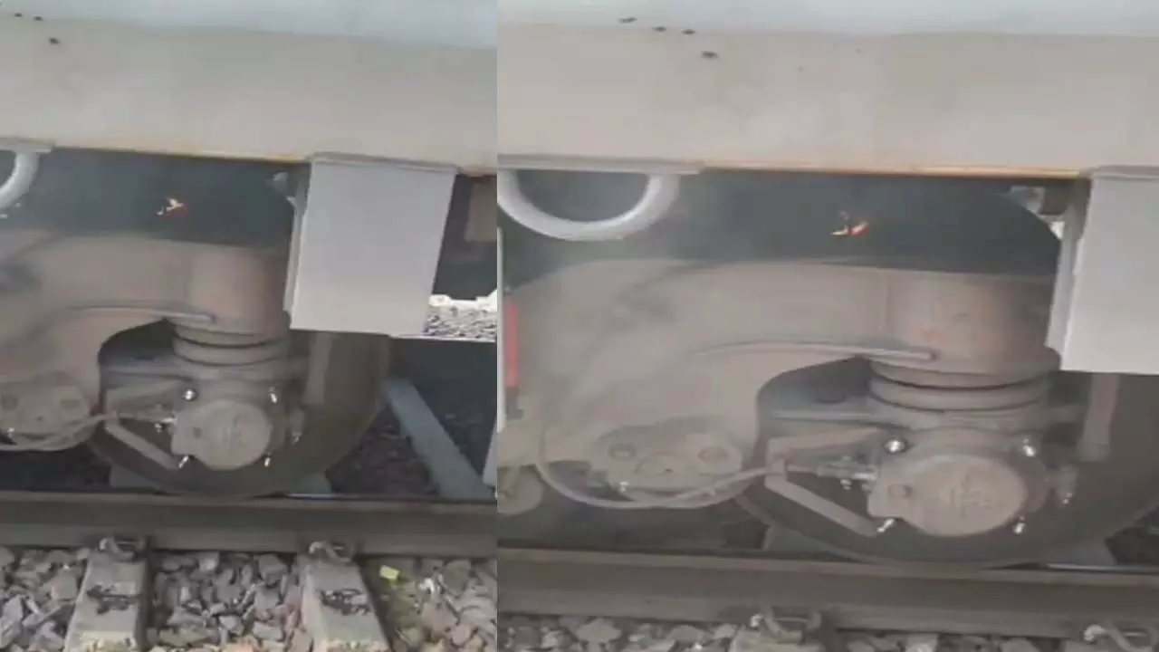 Subedarganj-Shri Mata Vaishno Devi Katra Express from brake binding collision