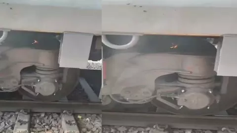 Subedarganj-Shri Mata Vaishno Devi Katra Express from brake binding collision