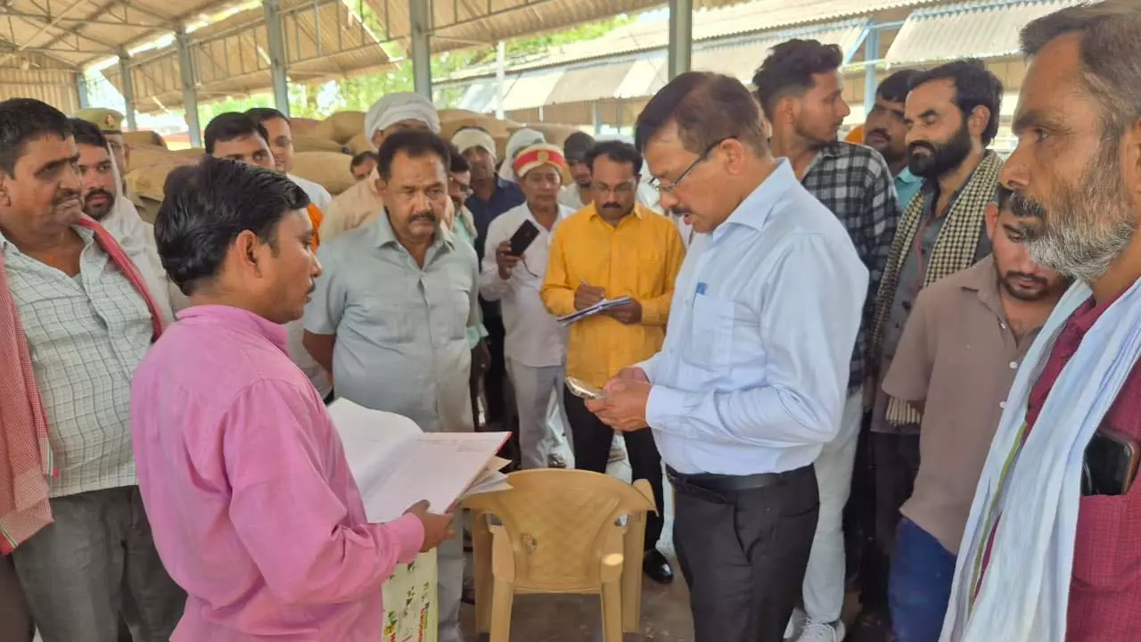 DM Rajesh Kumar Pandey appreciates wheat procurement arrangements in Mandi