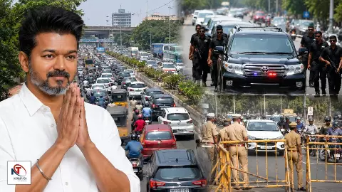 Thalapathy Vijay’s Convoy Thalapathy Vijay’s Convoy