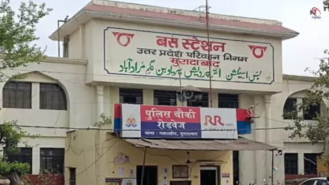 Moradabad में पुलिस चौकी पर हंगामा! युवक बोला- ‘तमंचे में फंसाने की दी धमकी’