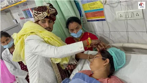 Gorakhpur News: अस्पताल में शादी, एक्सीडेंट के बाद ICU पहुंची दुल्हन, दूल्हे ने वहीं भर दी मांग