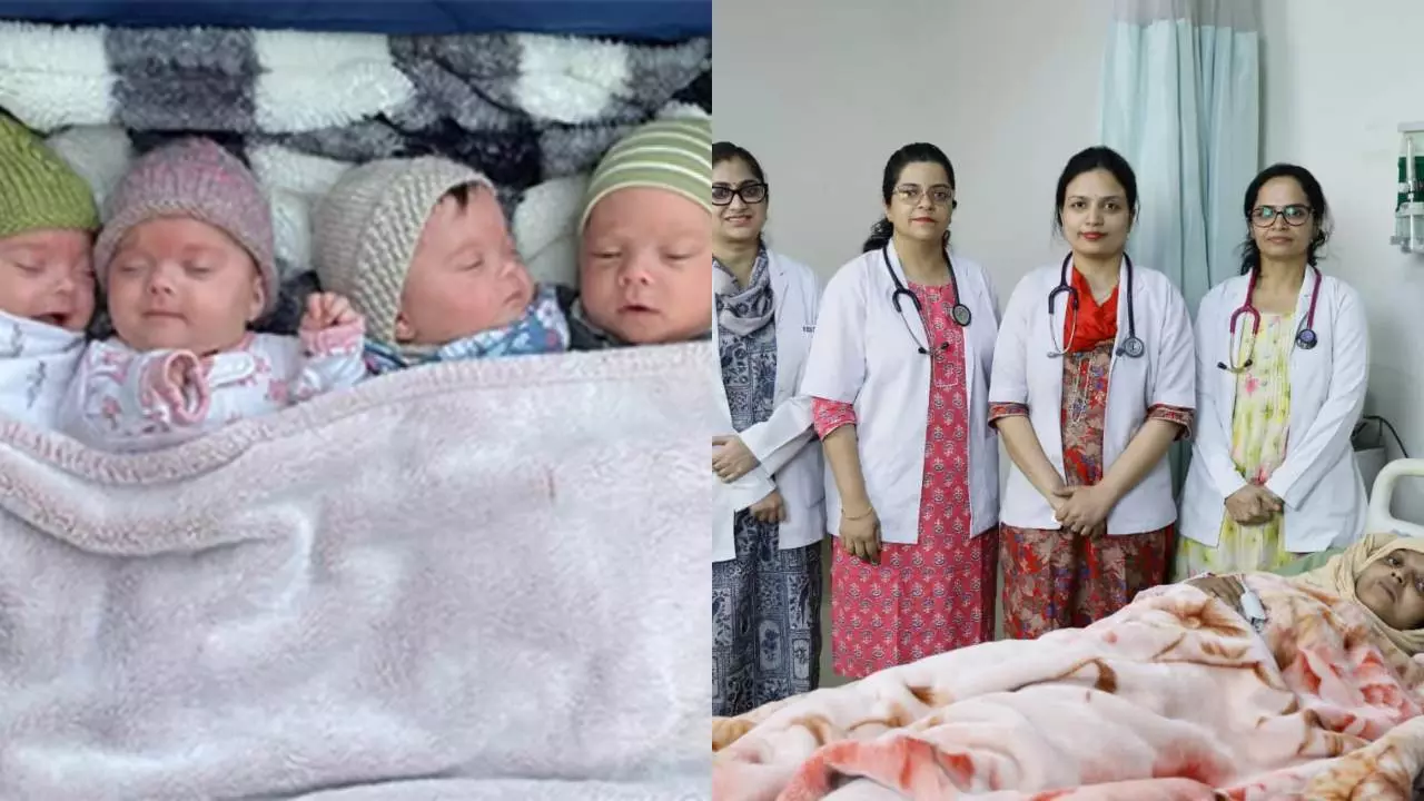 UP woman gives birth to 4 babies in 5 days rare medical case Sambhal 2026 UP woman gives birth to 4 babies in 5 days rare medical case Sambhal 2026