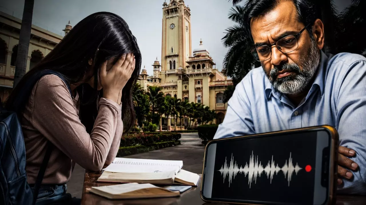 LU Professor Audio Viral:तुम्हारे लिए पेपर आउट कर लिया है, मिलने आ जाओ... LU के प्रोफेसर की छात्रा से अश्लील बातचीत का ऑडियो वायरल, मचा हड़कंप