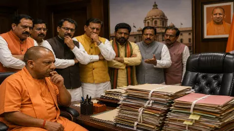 UP Politics: मंत्री बन गए, मंत्रालय गायब! UP में कुर्सियां बंटीं, फाइलें अभी दिल्ली दरबार में अटकीं UP Politics: मंत्री बन गए, मंत्रालय गायब! UP में कुर्सियां बंटीं, फाइलें अभी दिल्ली दरबार में अटकीं