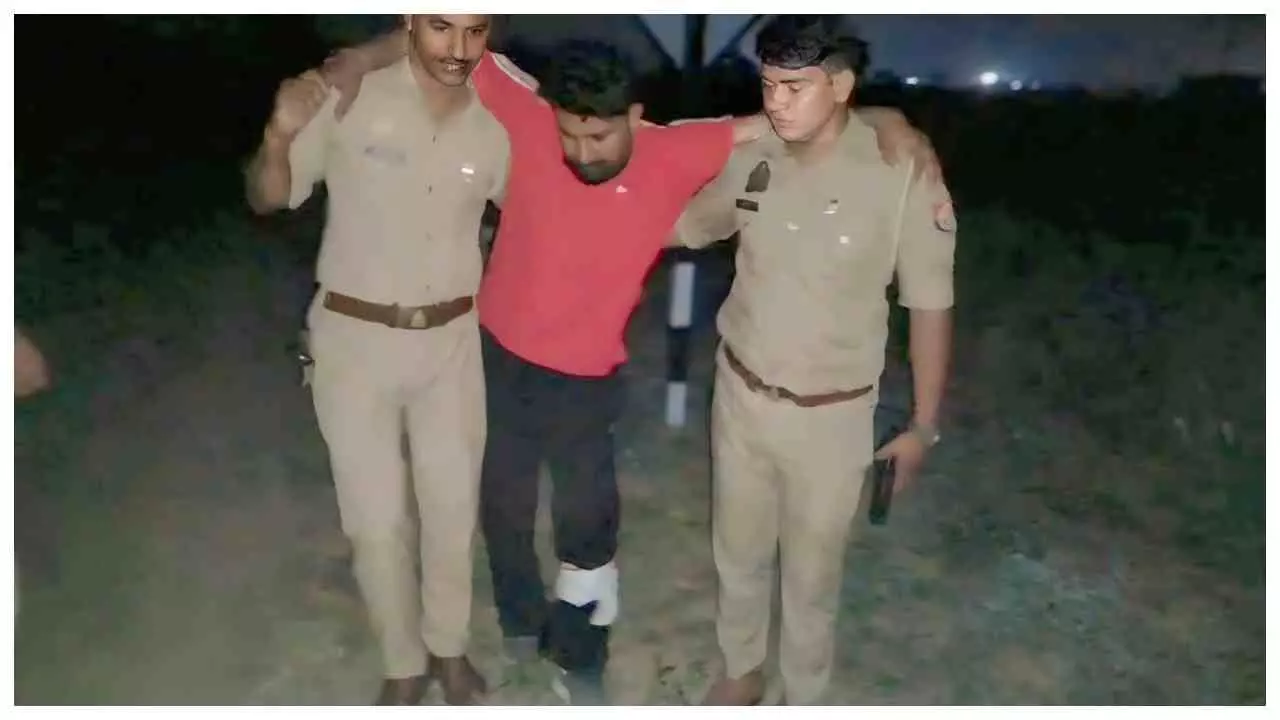 Bulandshahr News : बुलंदशहर मुठभेड़ में हिस्ट्रीशीटर शौकेंद्र घायल, पुलिस ने किया गिरफ्तार