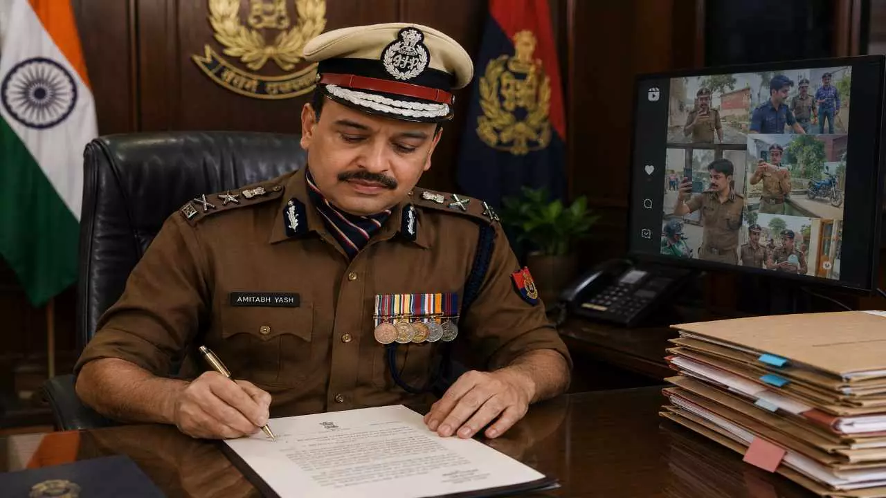 UP Police: ड्यूटी के वक्त रील बनाई तो... रीलबाज पुलिसकर्मियों को अमिताभ यश का अल्टीमेटम, मुख्यालय से आदेश जारी UP Police: ड्यूटी के वक्त रील बनाई तो... रीलबाज पुलिसकर्मियों को अमिताभ यश का अल्टीमेटम, मुख्यालय से आदेश जारी