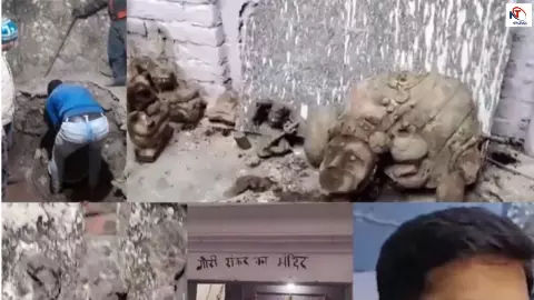 Moradabad News: मुरादाबाद में श्मशान भूमि पर बवाल, पिलर टूटे, धमकी के आरोप से गरमाया पूरा इलाका