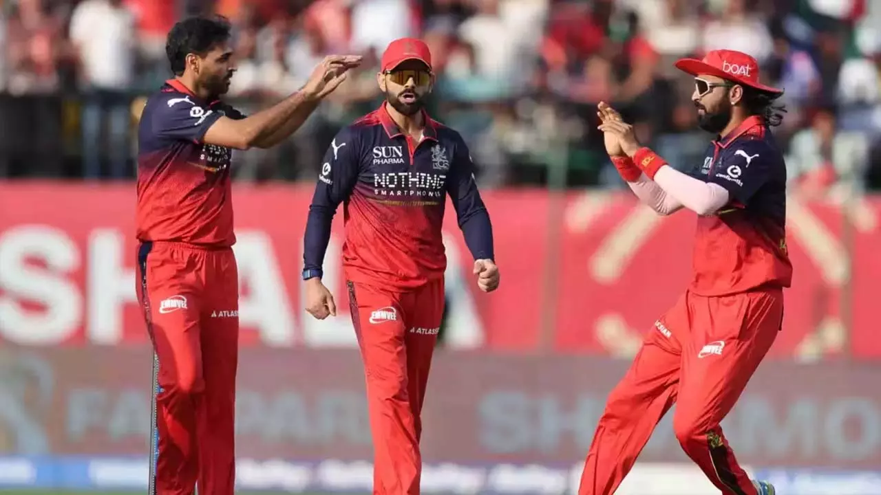RCB become the first team to reach the playoffs, PBKS barely make their way RCB become the first team to reach the playoffs, PBKS barely make their way