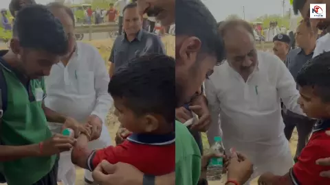 Kanpur News: कानपुर देहात हादसा, दारा सिंह चौहान का काफिला रुका, घायल बच्चों को खुद अस्पताल पहुंचाया