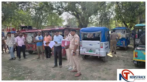 Hardoi News : हरदोई में सघन वाहन चेकिंग, 1429 चालान, 205 वाहन सीज, पुलिस की सख्त कार्रवाई