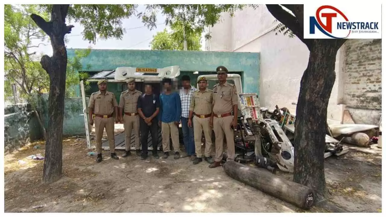 Aligarh News : अलीगढ़ पुलिस ने वाहन चोर गैंग का किया भंडाफोड़, तीन आरोपी गिरफ्तार