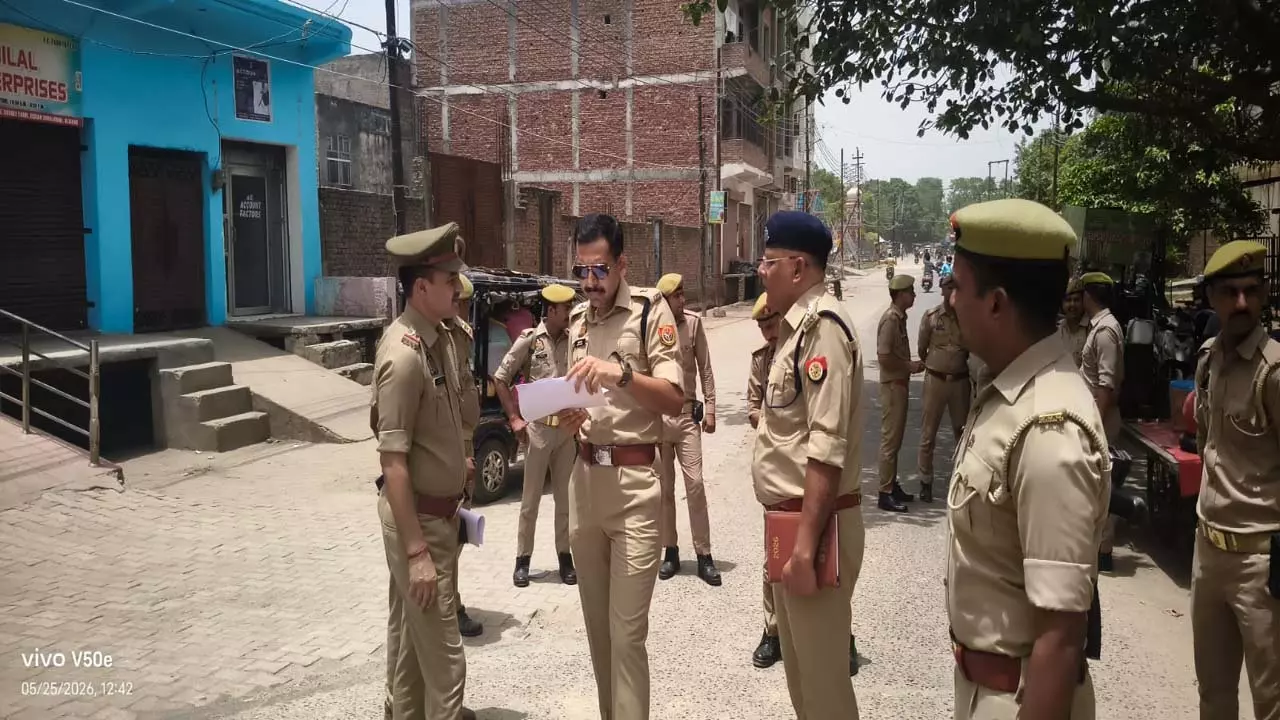 traffic inspection conducted by Aligarh Police Alert, SP City on Eid