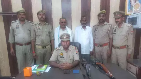 Etah News: भागवत कथा पंडाल में कंस वध के दौरान हर्ष फायरिंग, दो आरोपी गिरफ्तार
