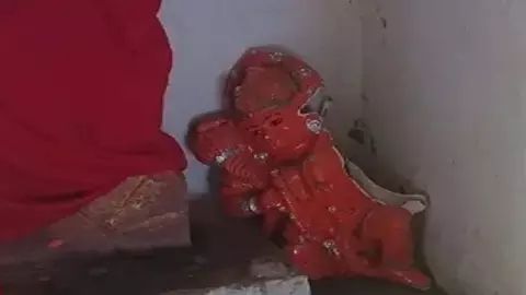 Bajrangbali statue vandalized in Shitala Temple