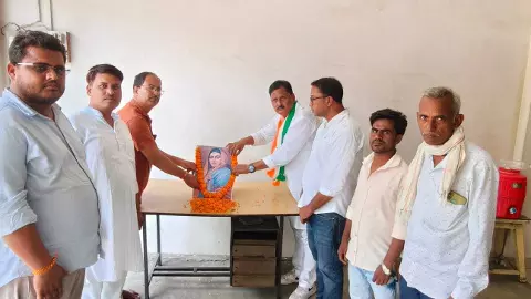 Congress celebrates Lokmata Ahilyabais birthday in Siddharthanagar