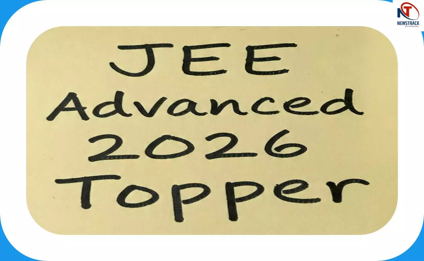 JEE Advanced 2026 Topper