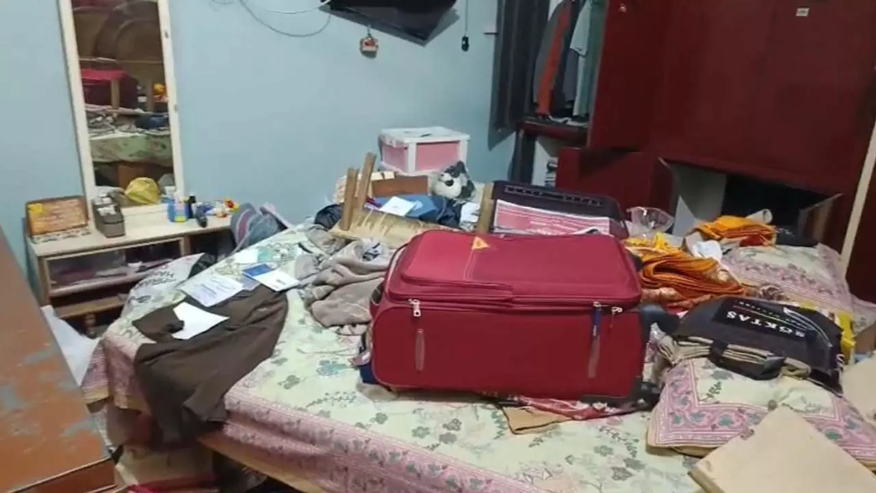 Robbery of millions in posh colony of city