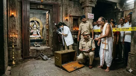 Temple and house burglary in Hapur, thieves taken alms-hours and cylinders