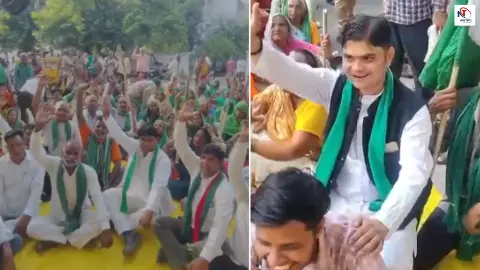 Lucknow News: 41 साल बाद भी नहीं मिला मुआवजा! किसानों ने LDA कार्यालय घेरकर किया बड़ा प्रदर्शन