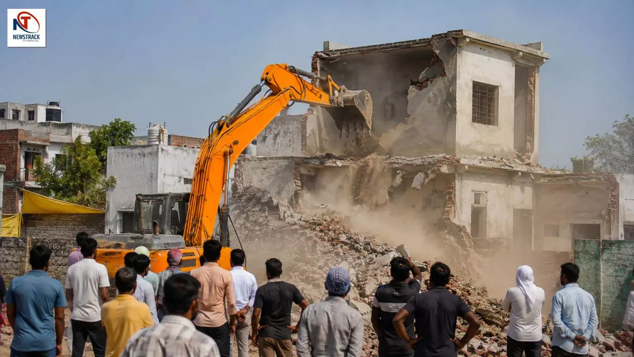 Faridabad Bulldozer Action