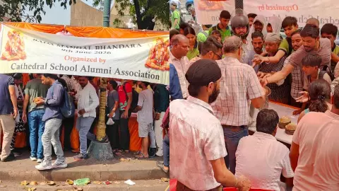 Cathedral School Alumni Association grand bhandara at Hazratganj Lucknow with thousands of devotees Cathedral School Alumni Association grand bhandara at Hazratganj Lucknow with thousands of devotees