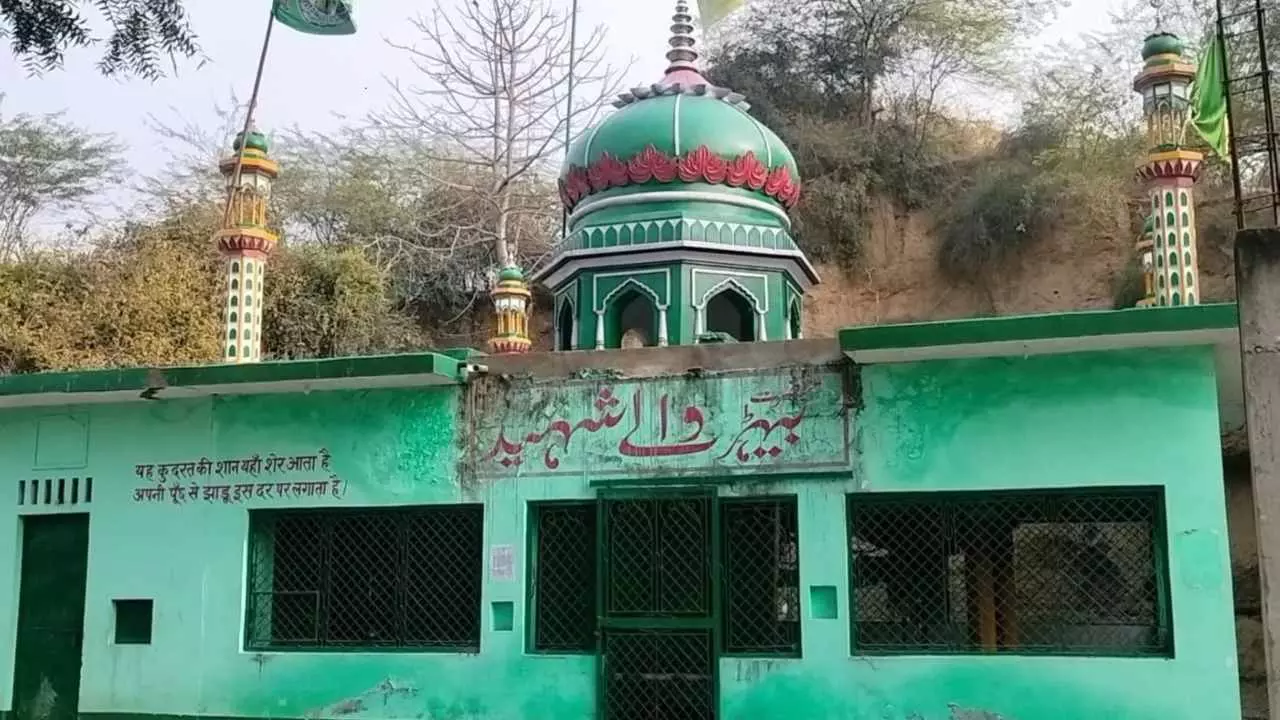 Etawah Mazar Demolition site transformed into a green zone with 1000 saplings planted Uttar Pradesh 2026
