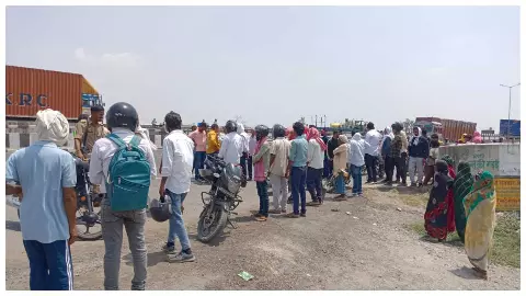 Truck crushes Kshetra Panchayat member