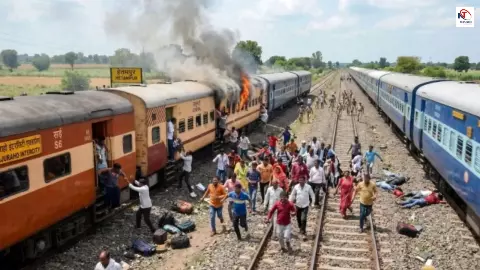 Morena Train Accident: मुरैना में दर्दनाक रेल हादसा, आग की अफवाह से मची भगदड़, 4 यात्रियों की गई जान