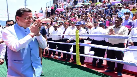 Pushkar Singh Dhami Pauri Visit