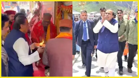 Mukesh Ambani Kedarnath Badrinath Visit 2026 donates 10 crore after 2 hour darshan