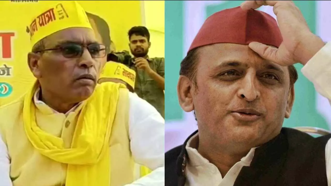 Om Prakash Rajbhar Akhilesh Yadav Om Prakash Rajbhar Akhilesh Yadav