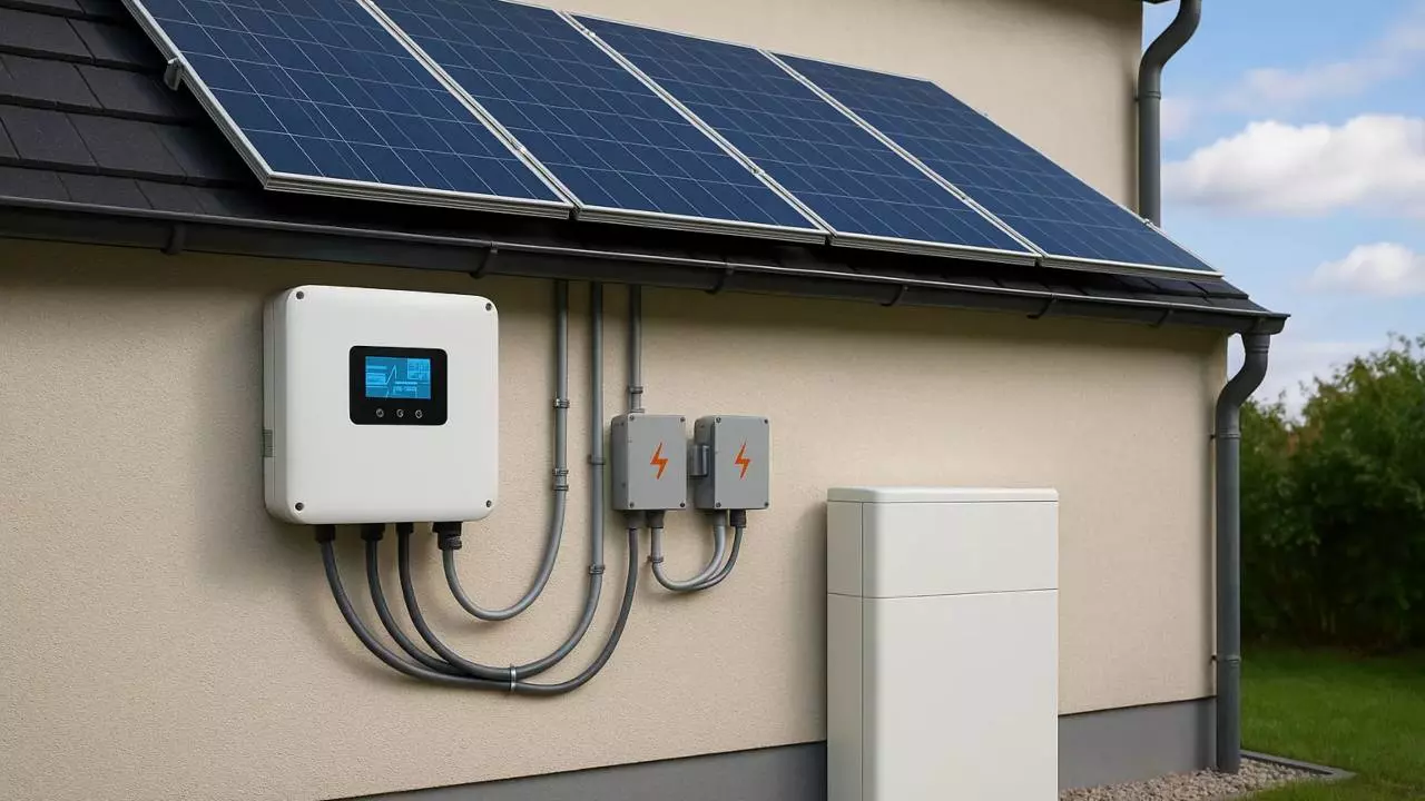 Solar Battery Life Guide 2026 Solar battery and rooftop solar panel system showing home energy storage and electricity backup solution Solar Battery Life Guide 2026 Solar battery and rooftop solar panel system showing home energy storage and electricity backup solution