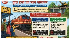 Alert for train passengers, mobile mail trains changed route on June 19